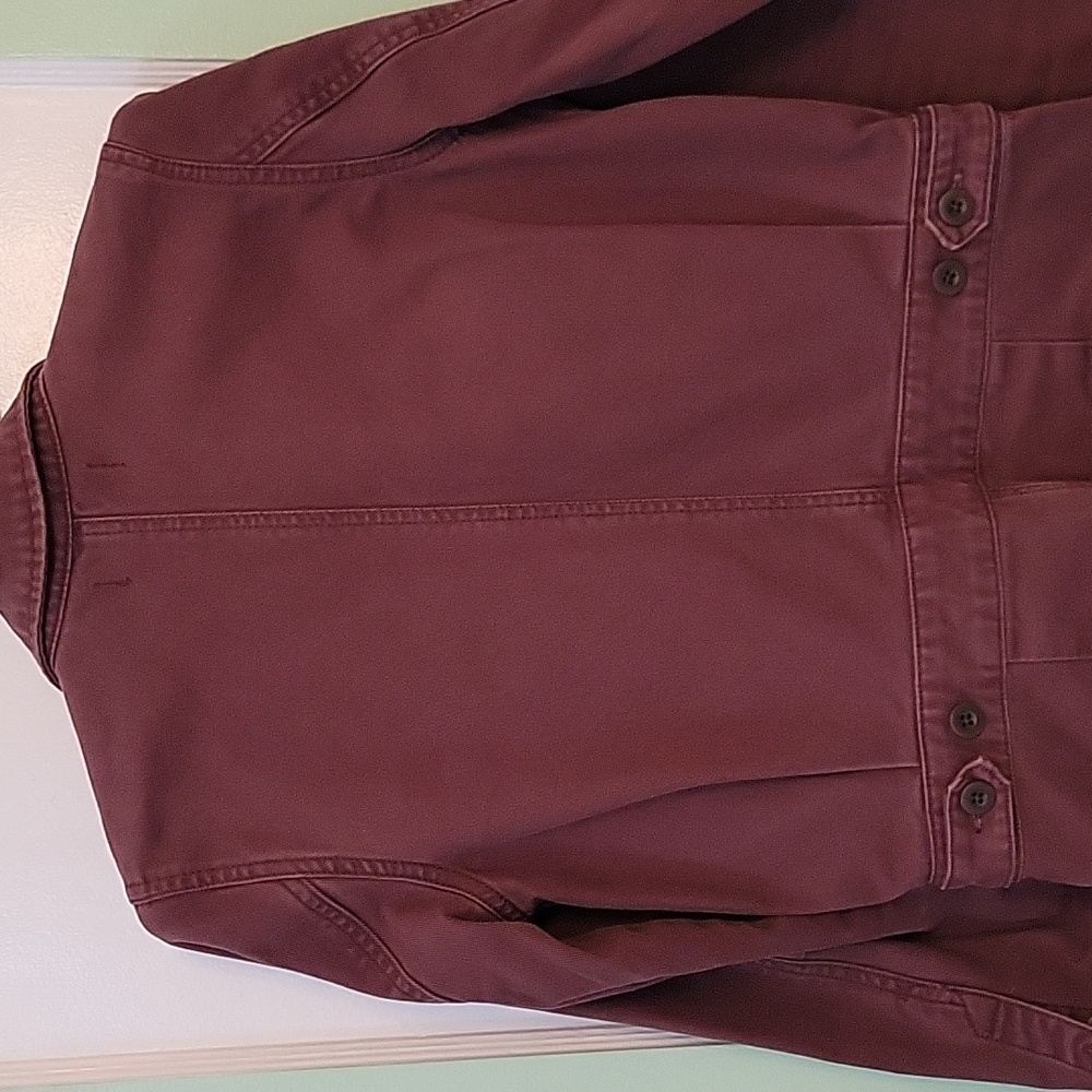 Madewell coverall jumpsuit size XS plum color 100%cotton 6 pockets - Picture 8 of 14